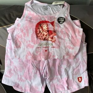 Hot Topic Harry Potter Gryffindor pajama two piece! Size L